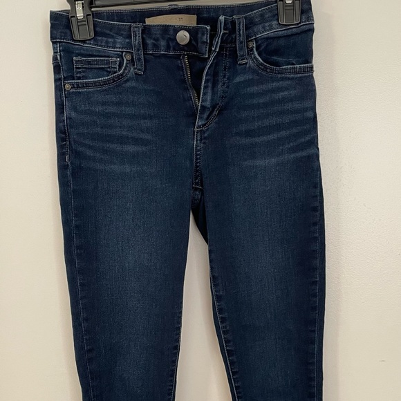 Dark Blue Denim: JOE’S Skinny Ankle Jeans. - Picture 3 of 7